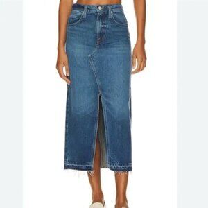 Frame Midaxi Denim Skirt